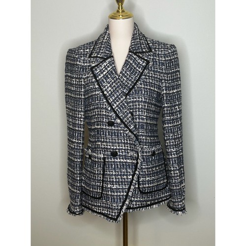 Blazer doppiopetto con frange